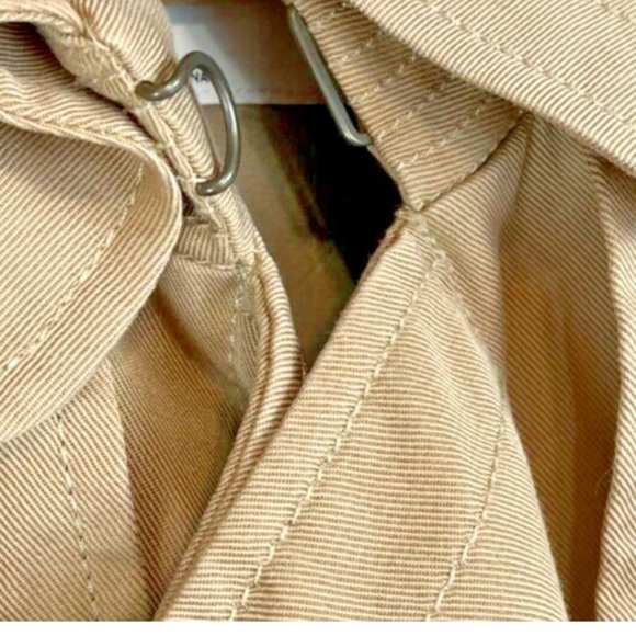 Aritzia Babaton Lawson Beige Tan Trench Coat Sz M 100% Lyocell - Picture 11 of 15